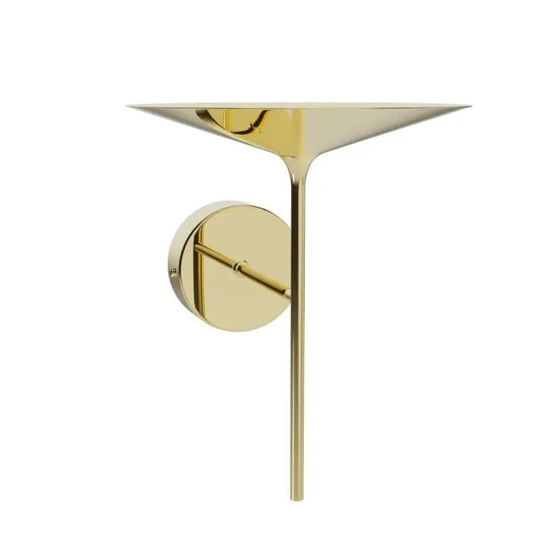 Maxlight Hana - wandverlichting - 17,5 x 21,8 x 21,2 cm - 6W LED incl. - goud Plaats Bestelling