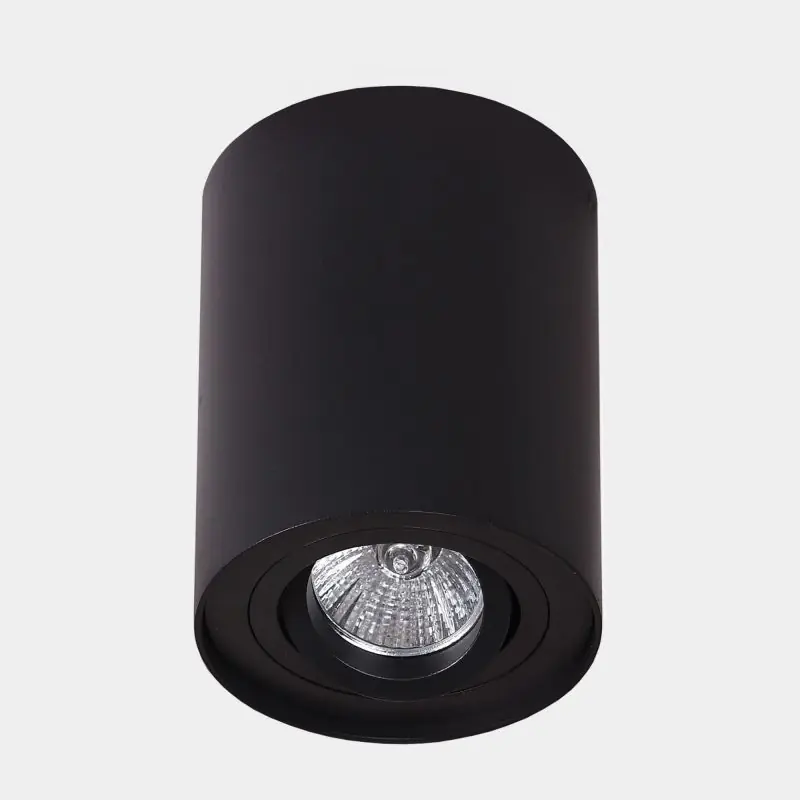 Maxlight Basic Round - plafondspot - Ø 9 x 12 cm - zwart Ambachtelijk