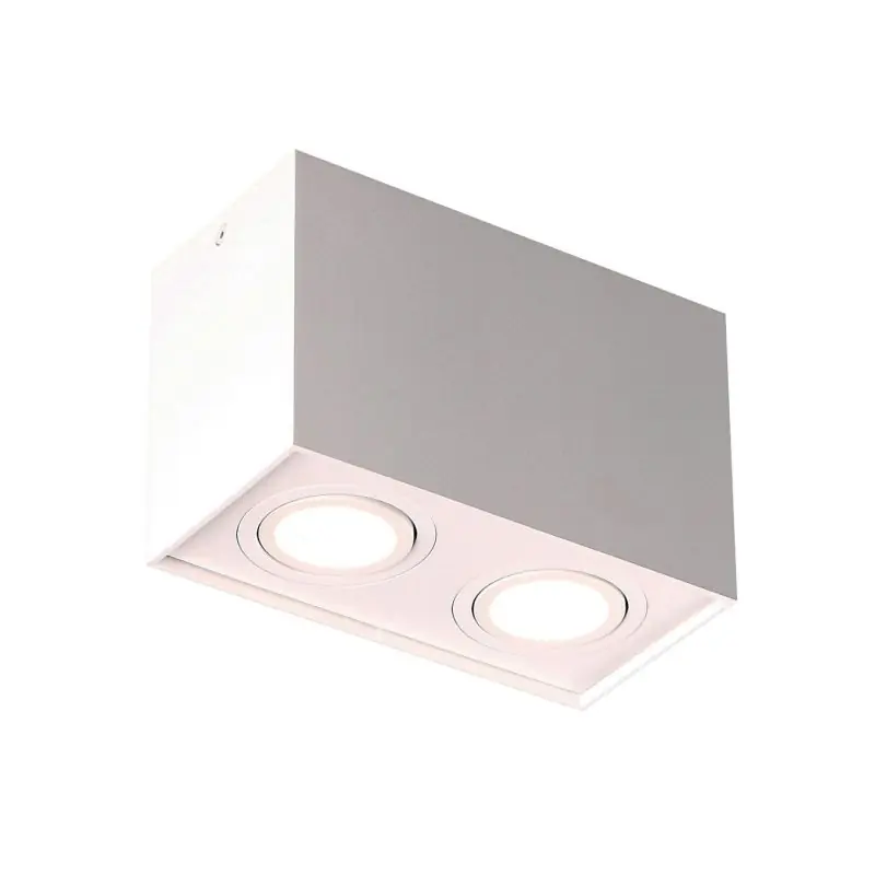 Laatste Versie Maxlight Basic Square - opbouwspot 2L - 19 x 12 cm - wit