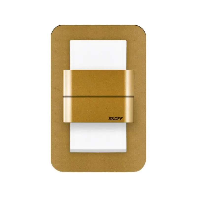 Skoff Duo Salsa - inbouw wandverlichting - 73 x 113 mm - 1,6W LED incl. - 10V - goud - 3000K Groothandel