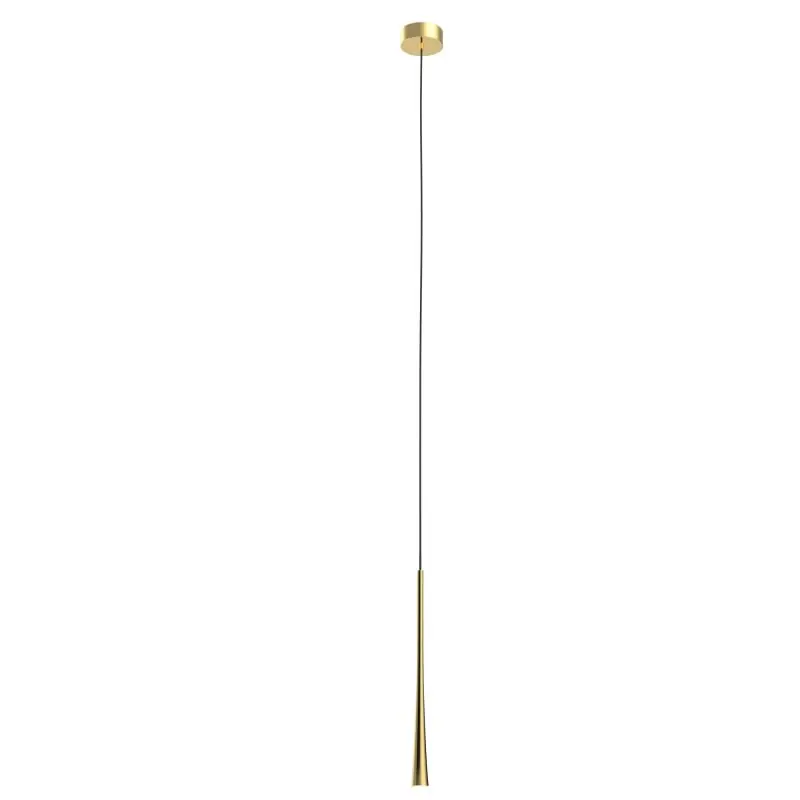 Maxlight Coffee - hanglamp - Ø 3 x 140 cm - 7W LED incl. - geborsteld goud Shop Nu
