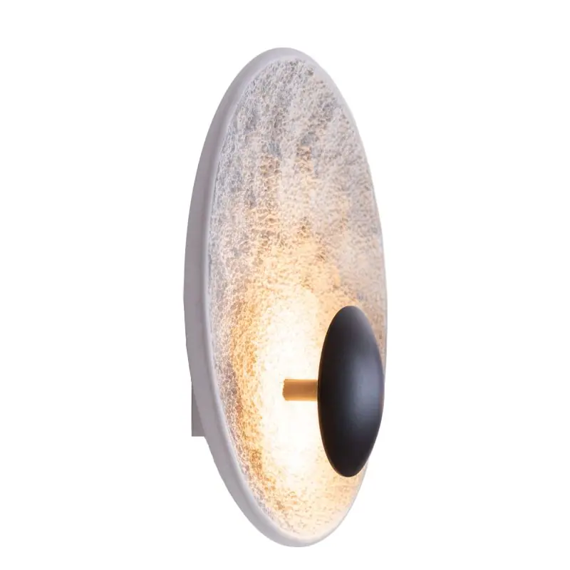 Hoge Kwaliteit Maxlight Oyaka - wandlamp - Ø 29 x 9,5 cm - 5W LED incl. - zwart