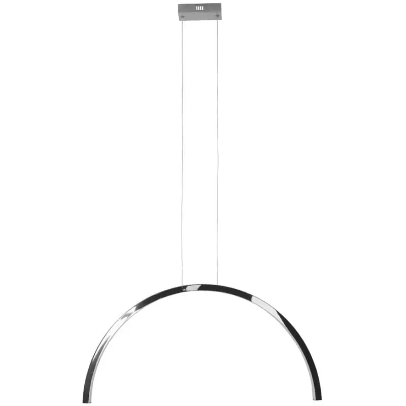 Limited Edition Maxlight Trio Arc - hanglamp - 80 x 180 cm - 21W LED incl. - zwart en chroom