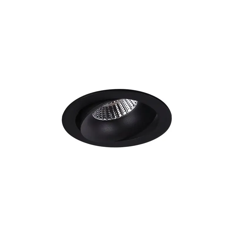 Maxlight Arya Tilted - inbouwspot - Ø 104 mm, Ø 92 mm inbouwmaat - 8W dimbare LED incl. - zwart In De Mode