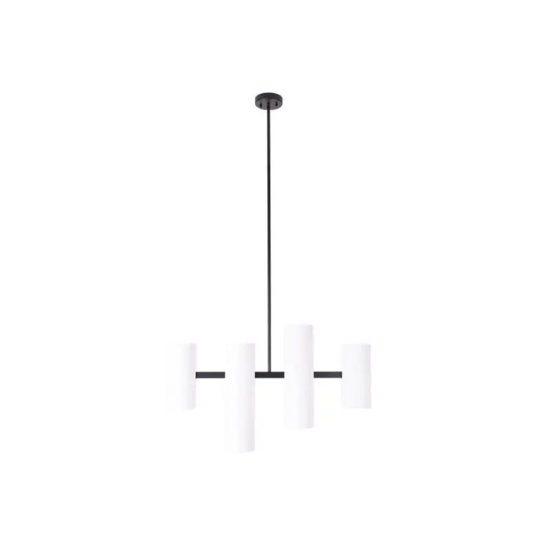 Plaats Bestelling Maxlight Laxer - hanglamp - 80 x 145 cm - zwart en wit