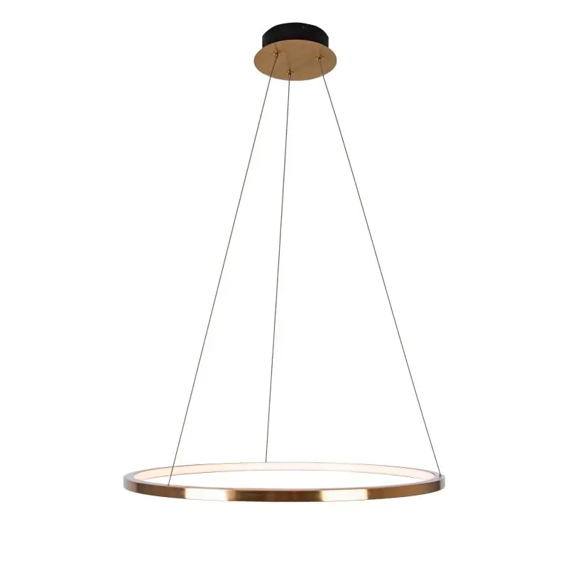 Maxlight Queen - hanglamp - Ø 70 x 150 cm - 23W LED incl. - geborsteld goud Express Levering