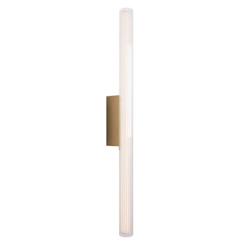 Lage Prijs Maxlight Fayette - opbouw wandlamp - 12 x 6 x 91 cm - 18W LED incl. - IP44 - goud