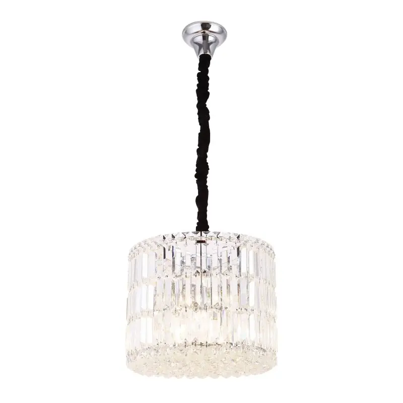 Authentiek Maxlight Puccini - hanglamp - Ø 40 x 120 cm - chroom en zwart