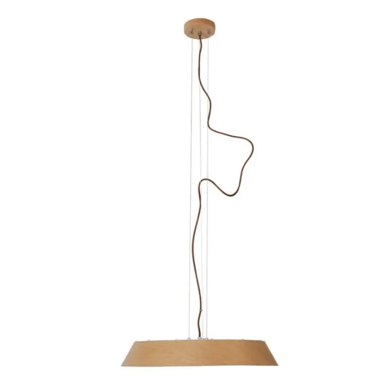 Maxlight Tamago - hanglamp - Ø 52 x 150 cm - 40W LED incl. - lichtbruin Betaalbaar