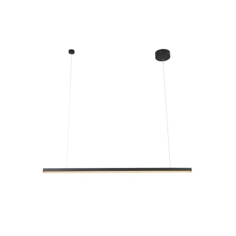 Dagaanbieding Maxlight Trio - hanglamp - 100 x 3,6 x 150 cm - 12W dimbare LED incl. - zwart