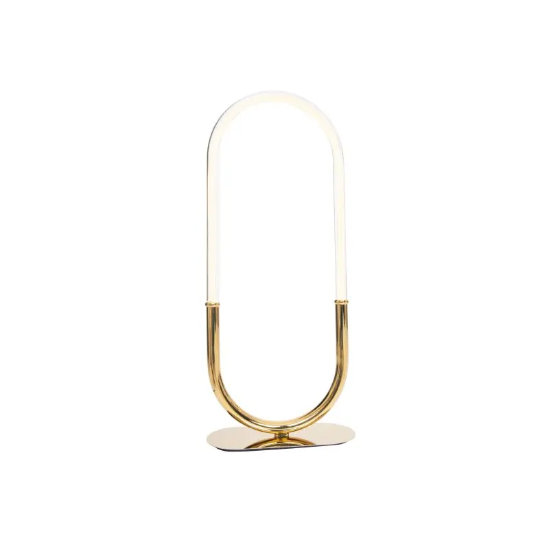 Maxlight Olivia - tafellamp - 35 x 15 x 82,5 cm - 15W LED incl. - goud Finale Uitverkoop