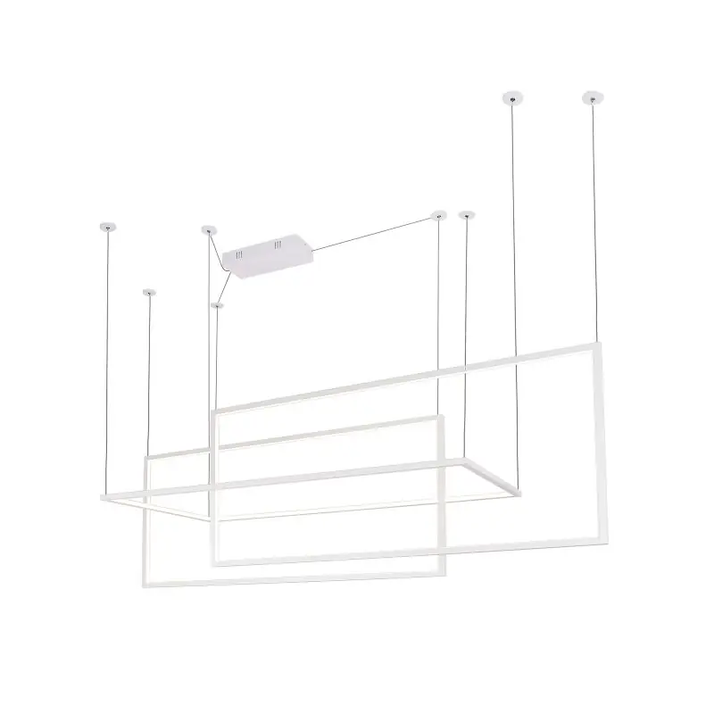 Maxlight Geometric - hanglamp - 145 x 180 cm - 3 x 26,6W LED incl. - wit Budget