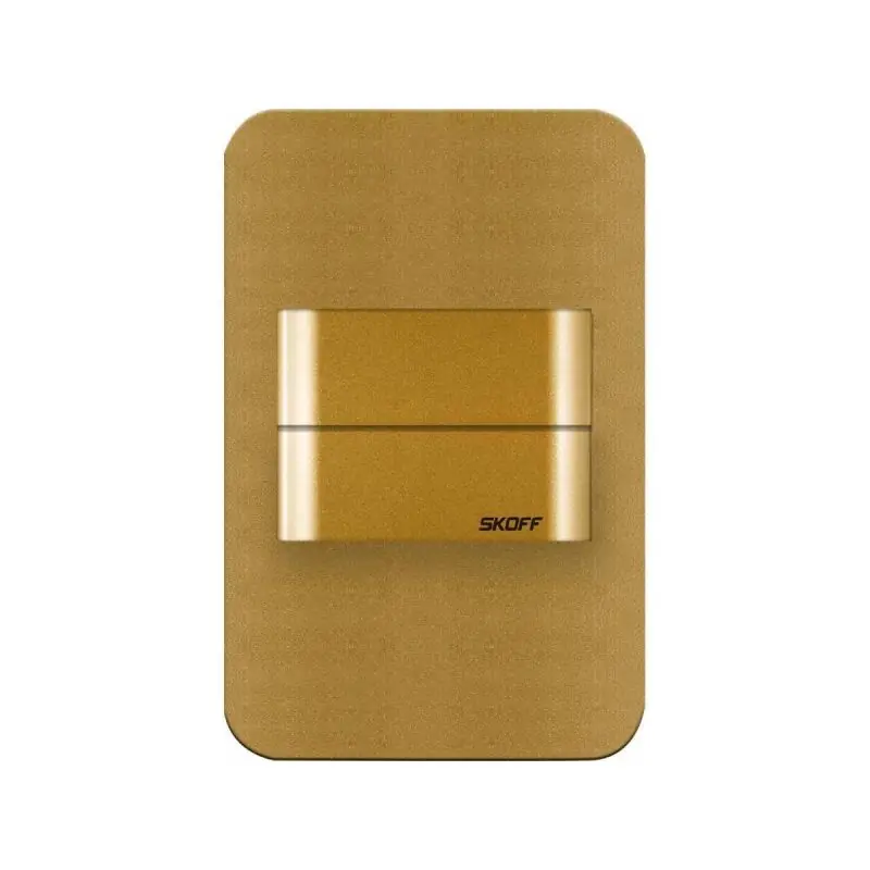 Alleen Vandaag Skoff Duo Salsa - inbouw wandverlichting - 73 x 113 mm - 1,6W LED incl. - 10V - goud - 3000K