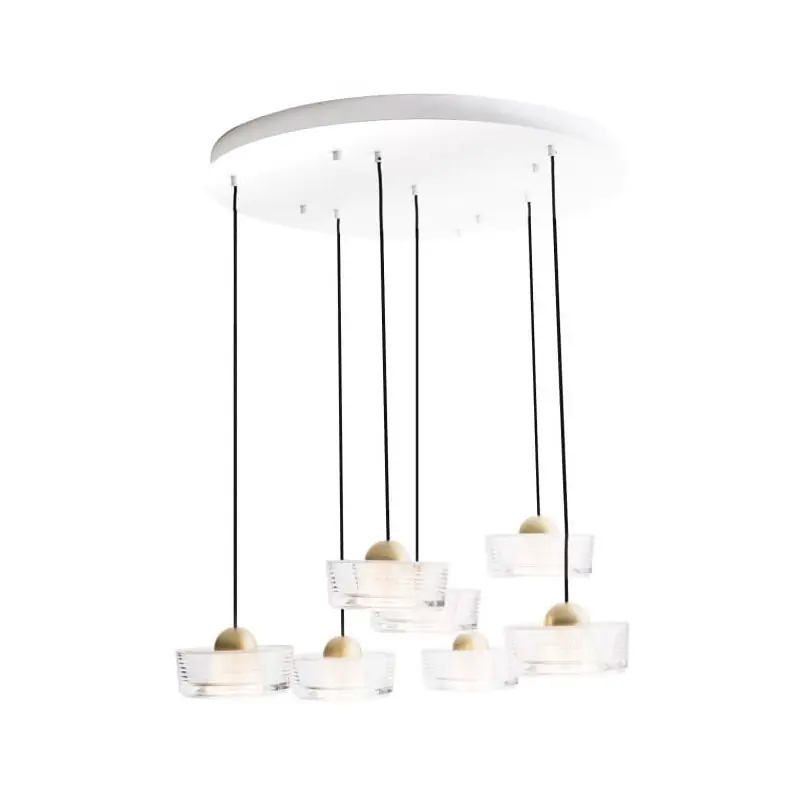 Maxlight Lipari - hanglamp - Ø 62 x 180 cm - 38W LED incl. - geborsteld goud Favoriet