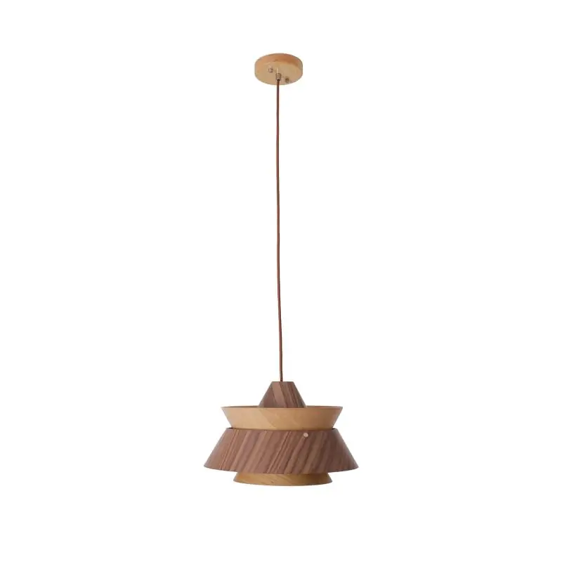 Seizoensaanbieding Maxlight Kioto - hanglamp - Ø 34 x 175 cm - licht en donkerbruin