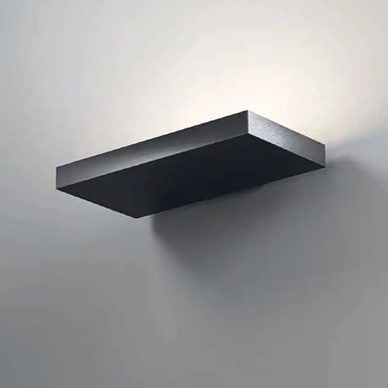 Amarcords Stasi - opbouw wandlamp - 30 x 15 x 3 cm - 28W LED incl. - zwart Rechtstreeks Van De Fabrikant
