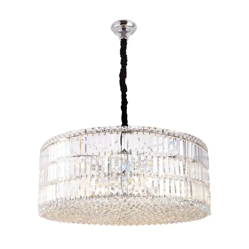 Actieprijs Maxlight Puccini - hanglamp - Ø 80 x 120 cm - chroom en zwart