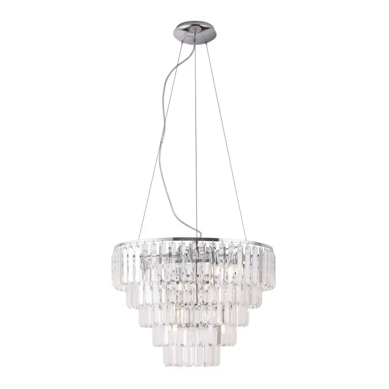 Groothandel Maxlight Monaco - hanglamp - Ø 60 x 150 cm - chroom