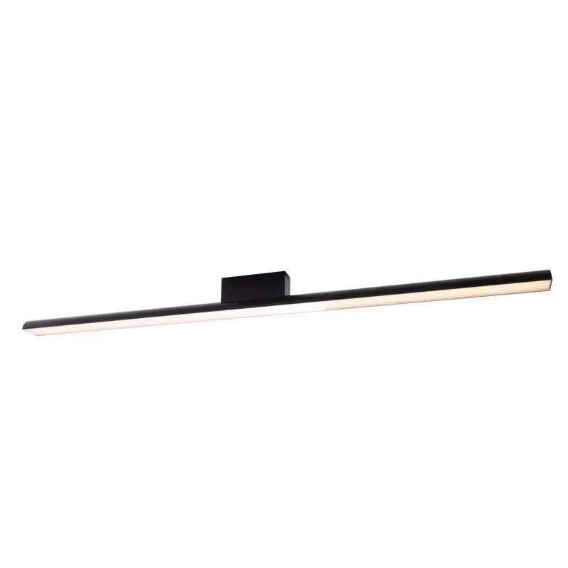 Nieuwe Collectie Maxlight Tampa - plafondlamp - 120 x 6 x 8,3 cm - 36W LED incl. - IP44 - zwart