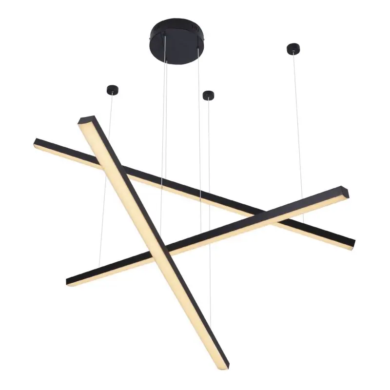 Nieuw Model Maxlight Trio - hanglamp - 100 x 150 cm - 3 x 12W LED incl. - zwart