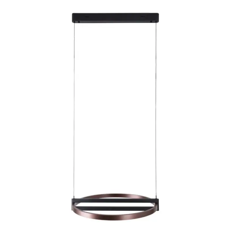 Bestseller Maxlight Singapur - hanglamp - Ø 63 x 145 cm - 48W LED incl. - zwart en koffie