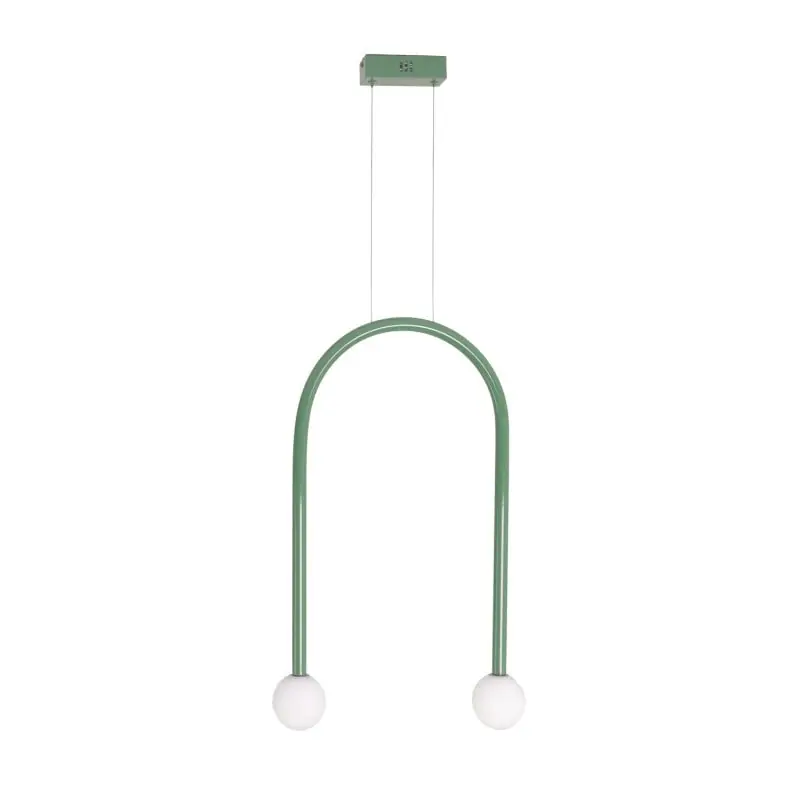 Maxlight Enigma - hanglamp - 40 x 180 cm - 2 x 2W LED incl. - groen Wereldwijde Verzending