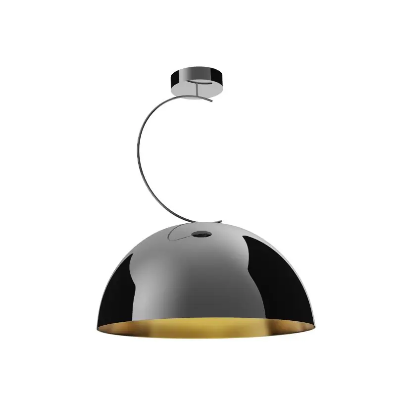 Trendy Maxlight Twenty - hanglamp - Ø 40 x 50 cm - zwart en goud