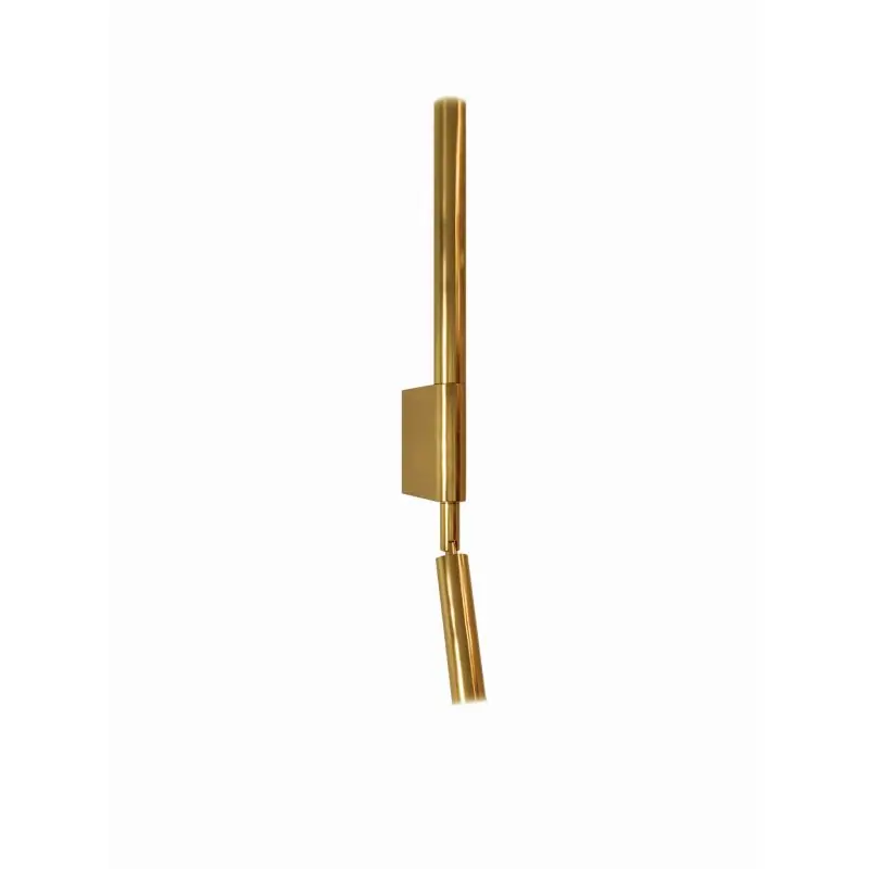Maxlight Organic H - opbouw wandlamp - 10 x 47 cm - 2 x 1W LED incl. - goud Limited Edition