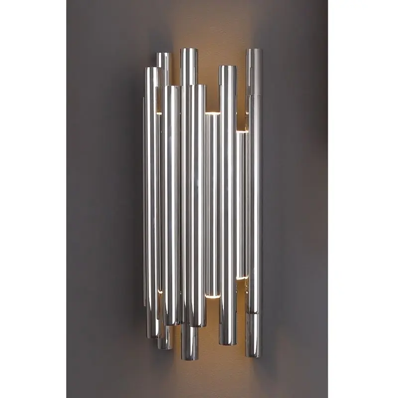 Maxlight Organic - wandverlichting - 10 x 19 x 43 cm - 8 x 1W LED incl. - chroom Topkwaliteit