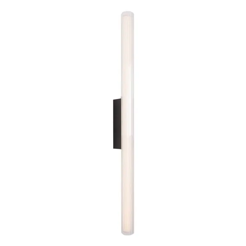 Nu Kopen Maxlight Fayette - opbouw wandlamp - 12 x 6 x 91 cm - 18W LED incl. - IP44 - zwart