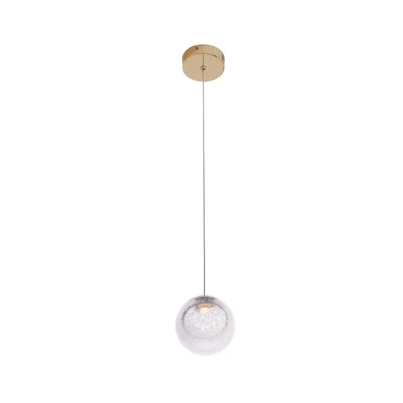 Maxlight Zoe - hanglamp - Ø 9,5 x 180 cm - 1,5W LED incl. - goud Snelle Levering