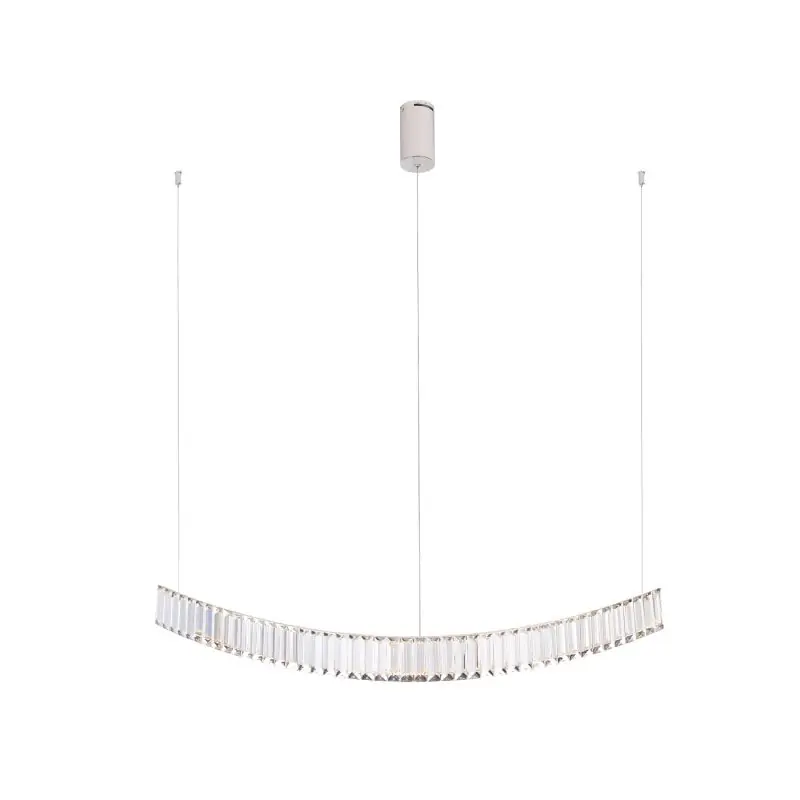 Maxlight Saphir - hanglamp - 100 x 17 x 180 cm - 13W LED incl. - chroom Seizoensaanbieding