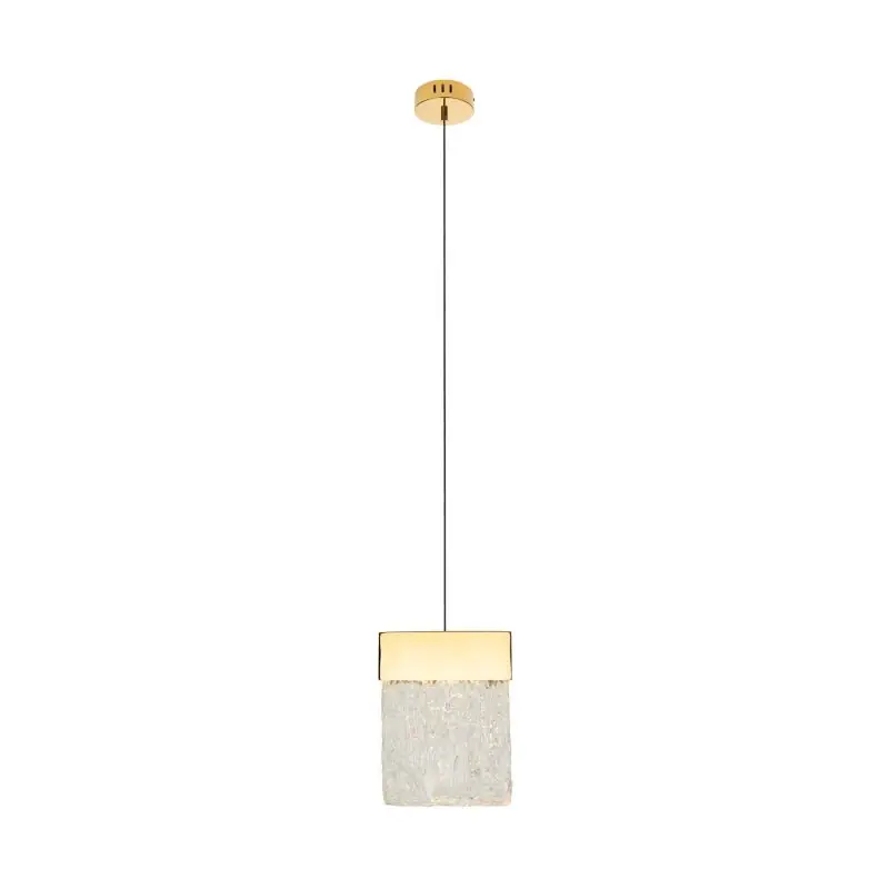 Hoge Kwaliteit Maxlight Vetro - hanglamp - 13 x 13 x 180 cm - 4,5W dimbare LED incl. - goud