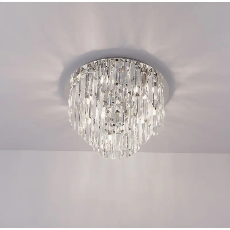 Maxlight Monaco - plafondverlichting - Ø 42 x 28 cm - chroom Laatste Versie