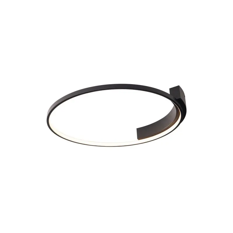 Maxlight Velvet - plafondverlichting - Ø 60 x 8 cm - 38W LED incl. - zwart Voordeelprijs