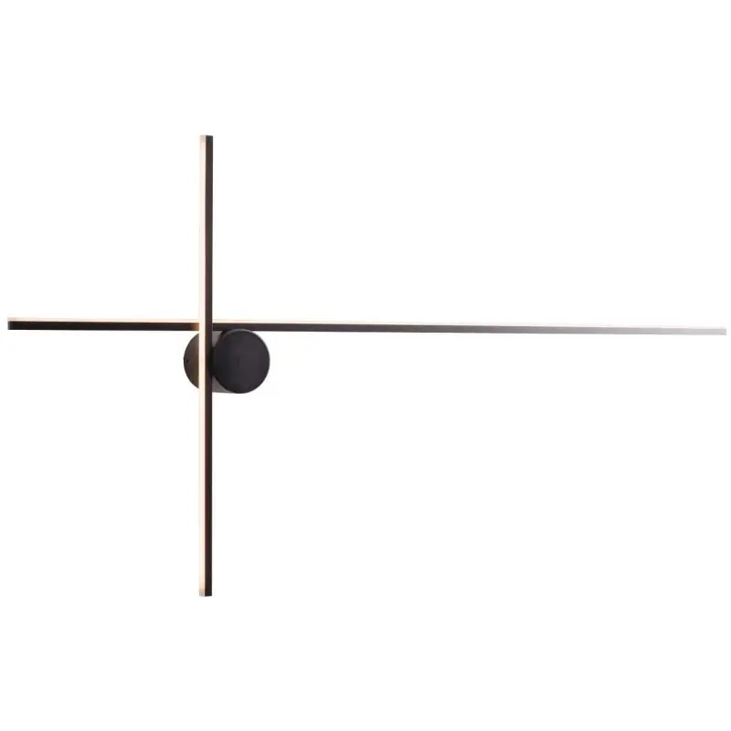 Premium Maxlight Arne - opbouw wandlamp - 90 x 6,5 x 45 cm - 15W LED incl. - IP44 - zwart