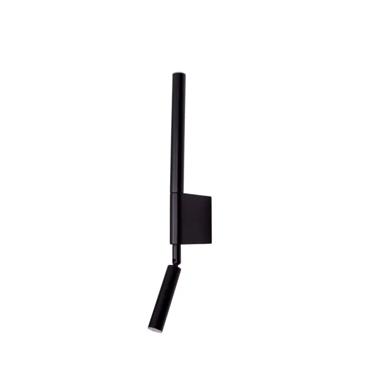 Maxlight Organic H - opbouw wandlamp - 10 x 47 cm - 2 x 1W LED incl. - zwart Seizoensaanbieding