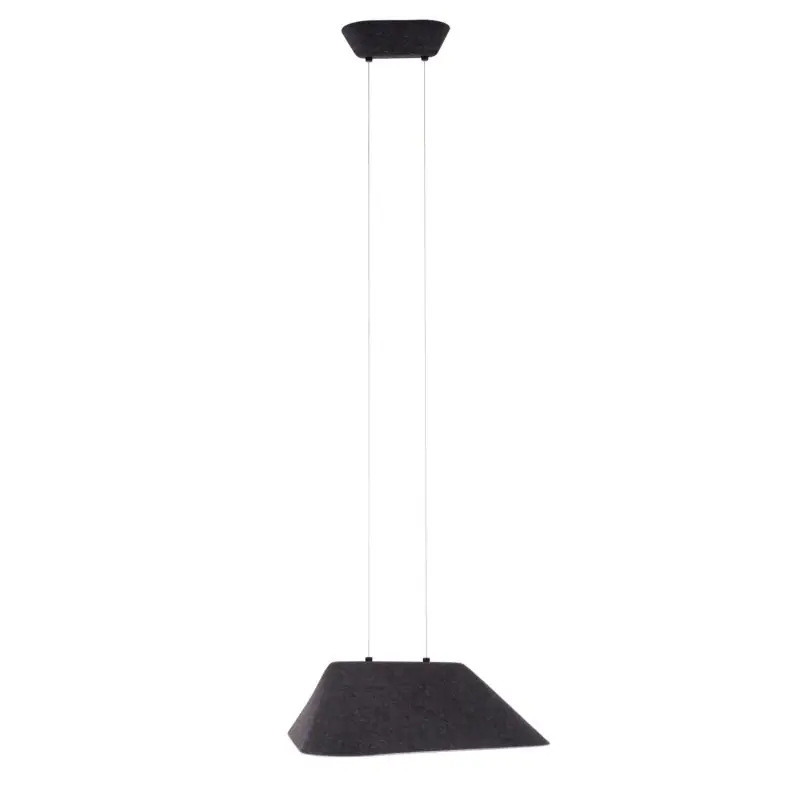Plaats Bestelling Maxlight Carbon - hanglamp - 55 x 50 x 220 cm - 8W LED incl. - zwart en grijs