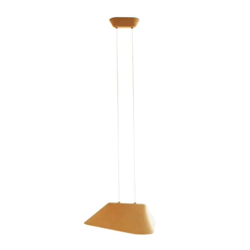 Nu Kopen Maxlight Carbon - hanglamp - 55 x 50 x 220 cm - 8W LED incl. - geel en grijs