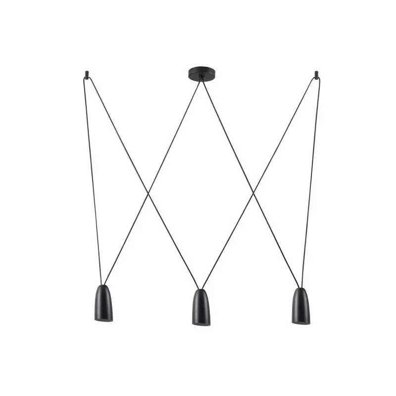 Veilige Betaling Maxlight Sistema - hanglamp - 80 x 12 x 150 cm - zwart