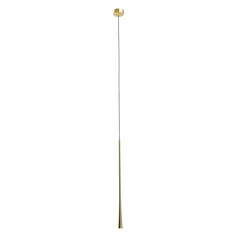 Hoge Kwaliteit Maxlight Coffee - hanglamp - Ø 3 x 160 cm - 7W LED incl. - geborsteld goud