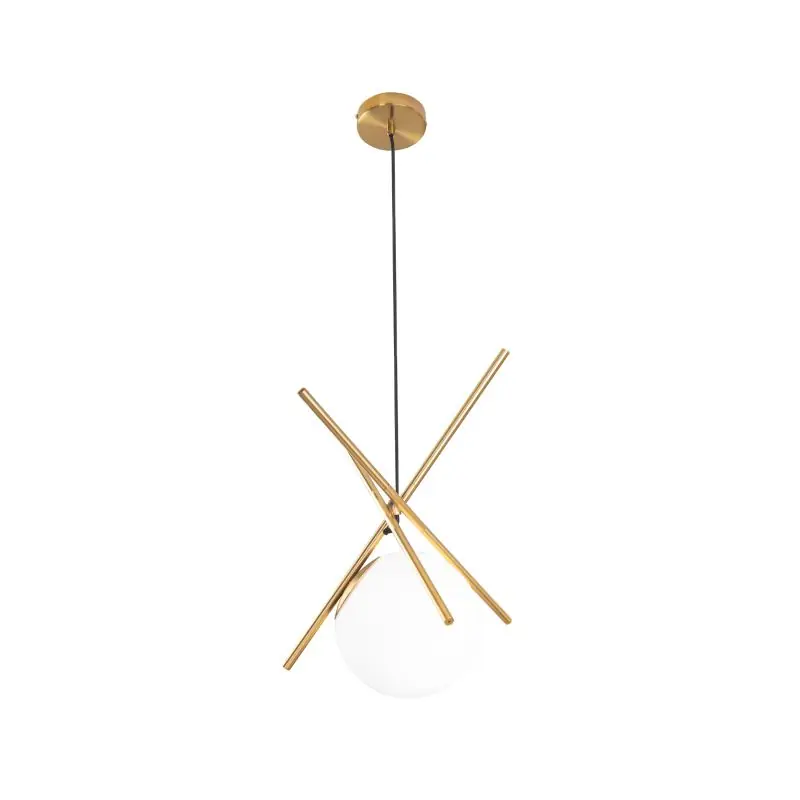 Maxlight Xena - hanglamp - 140 x 17 x 40 cm - messing Professioneel