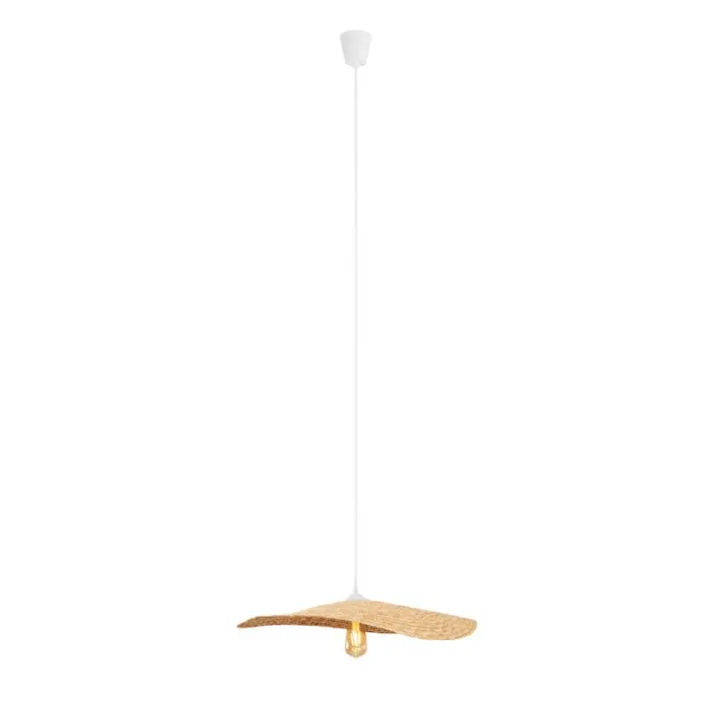 Maxlight Nap - hanglamp - Ø 60 x 155 cm - lichtbruin en wit Gereduceerde Prijs