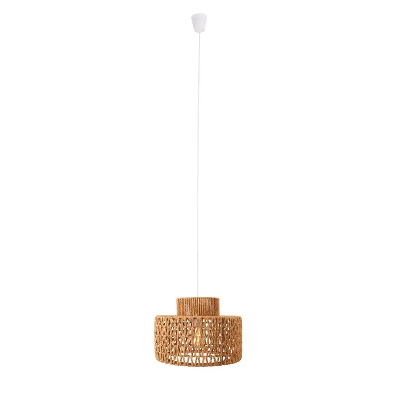Maxlight Raffle - hanglamp - Ø 40 x 165 cm - lichtbruin en wit Finale Uitverkoop