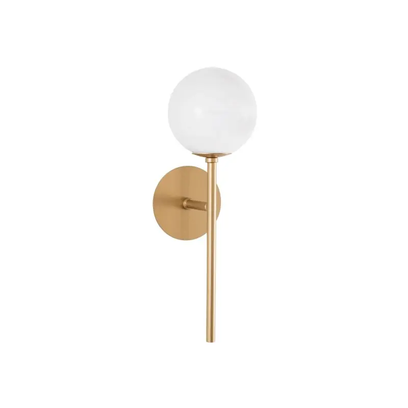 Wereldwijde Verzending Nova Luce Cantona - wandverlichting - 14,5 x 11 x 35 cm - messing goud en wit