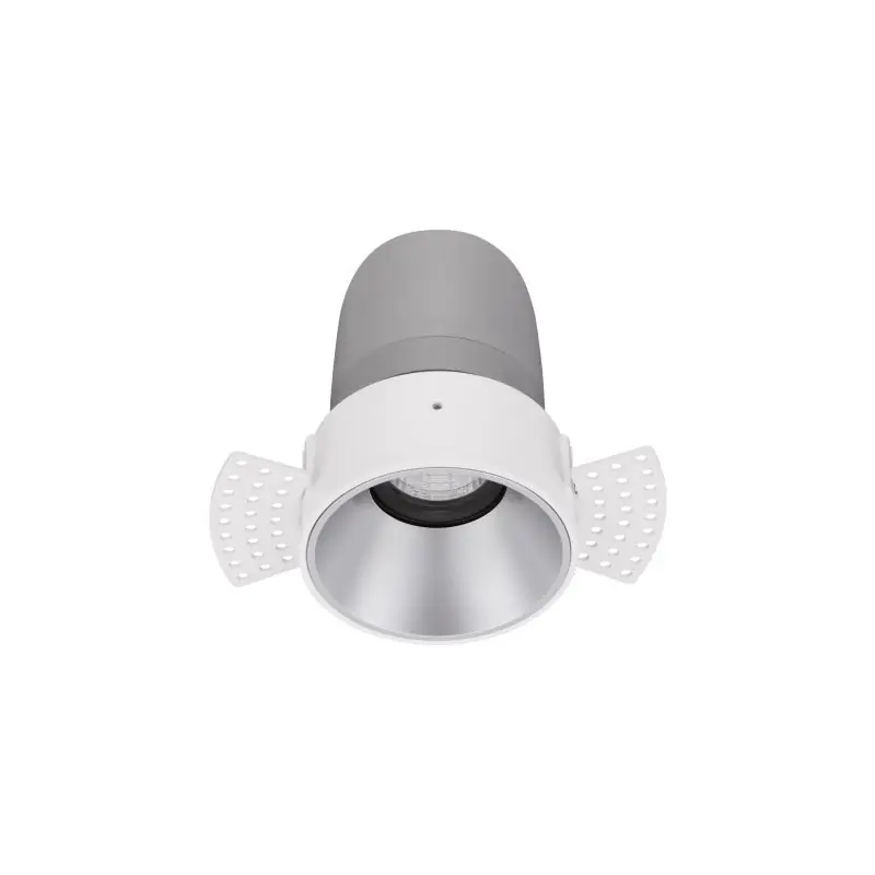 Wereldwijde Verzending Nova Luce Homer - inbouwspot - Ø 74 mm - inbouwmaat 75 mm - 15W LED incl. - 24° lichtbundel - wit met aluminium