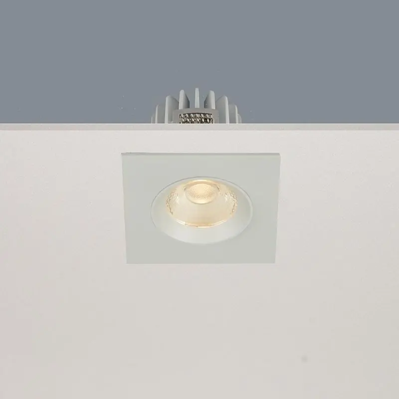 Artdelight Venice 2508 - inbouwspot - 80 x 80 mm, Ø 68 mm inbouwmaat - 8W dimbare LED incl. - IP44 - wit Merkproduct