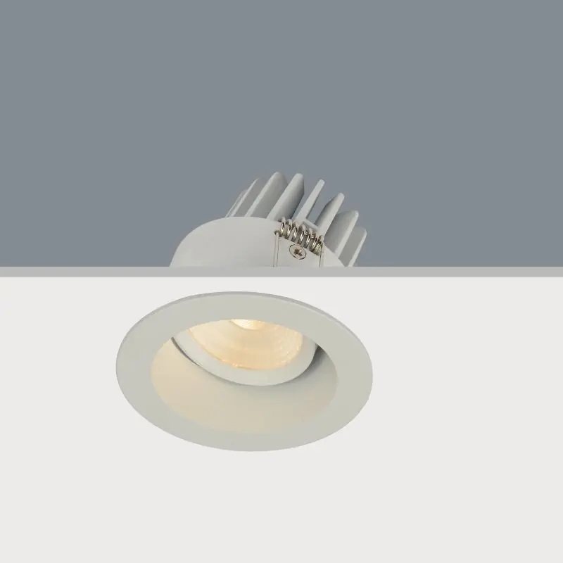 Artdelight Venice 2408 - inbouwspot - Ø 80 mm, Ø 68 mm inbouwmaat - 8W dimbare LED incl. - IP44 - wit Korting