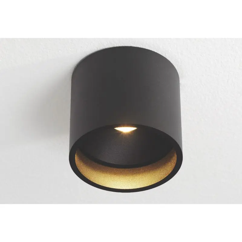 Hete Deal Artdelight Orleans - plafondverlichting - Ø 11 x 10 cm - 7W dimbare LED incl. - zwart