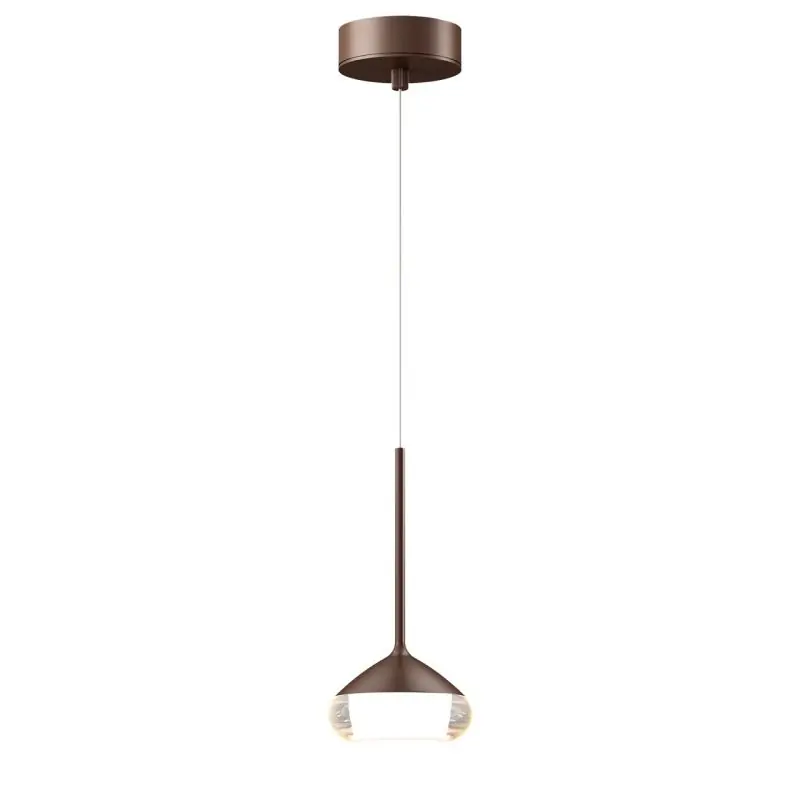 Weekendaanbieding Artdelight Phoenix - hanglamp - Ø 11,6 x 208,2 cm - 7W dimbare led incl. - geborsteld brons